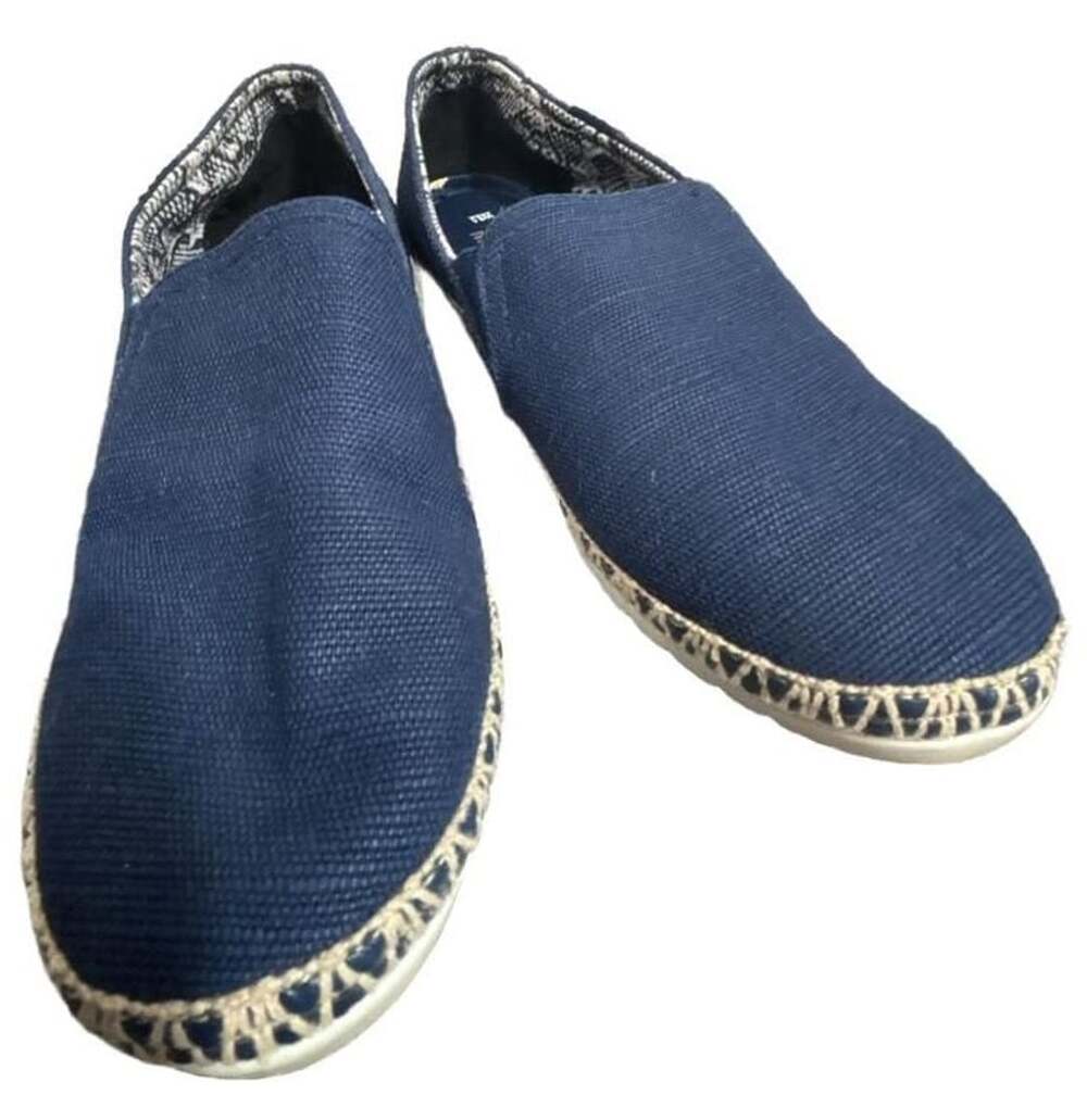 Skechers BOBS Flexpadrille Navy Canvas Slip-On Espadrille Flat Shoes